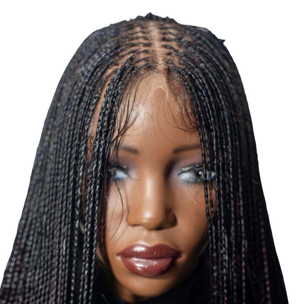 Sheyla - HD 13x4 40" 1B/99J Bone Straight Knotless Braid Wig