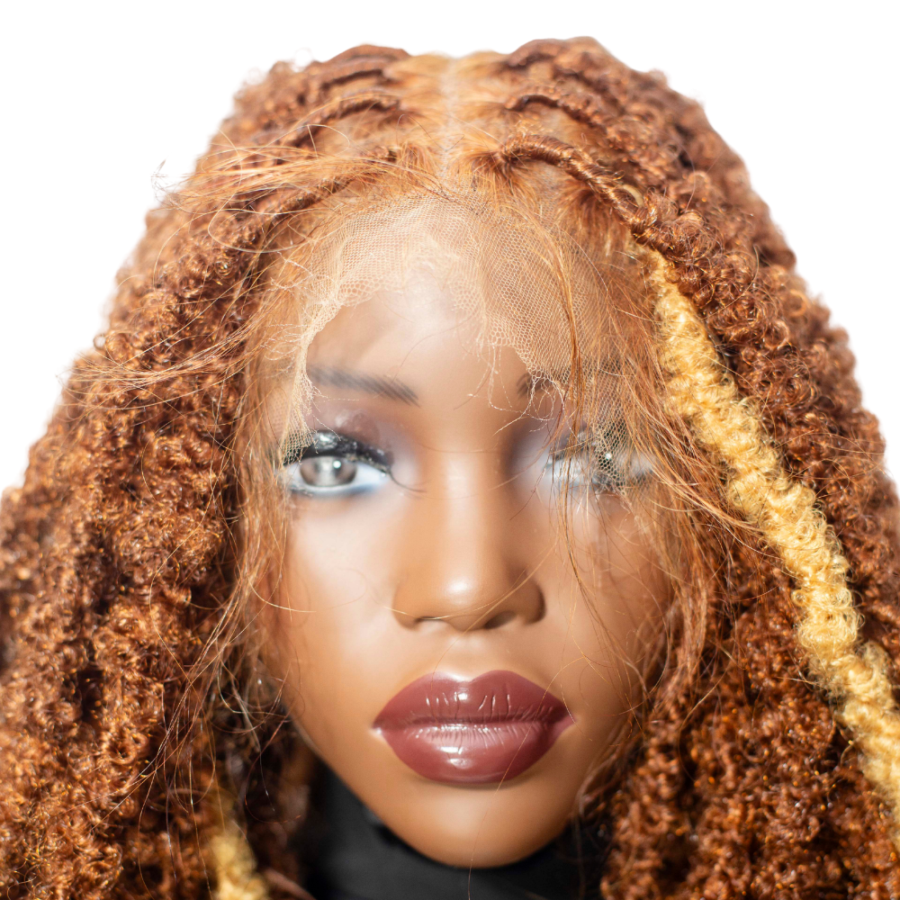 Joyce - Fluffy Locs 16" HD Full Lace Color 30 & Blonde