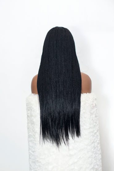 Micro twist - 24” 5x5 Glueless Closure HD Natural Black