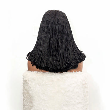 C-cut center part - 16” 5x5 Glueless Closure HD Natural Black