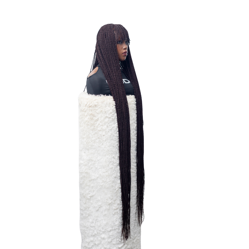 Paige - Senegalese Twist Fringe Full Lace 50" Color 33 Brown Wig