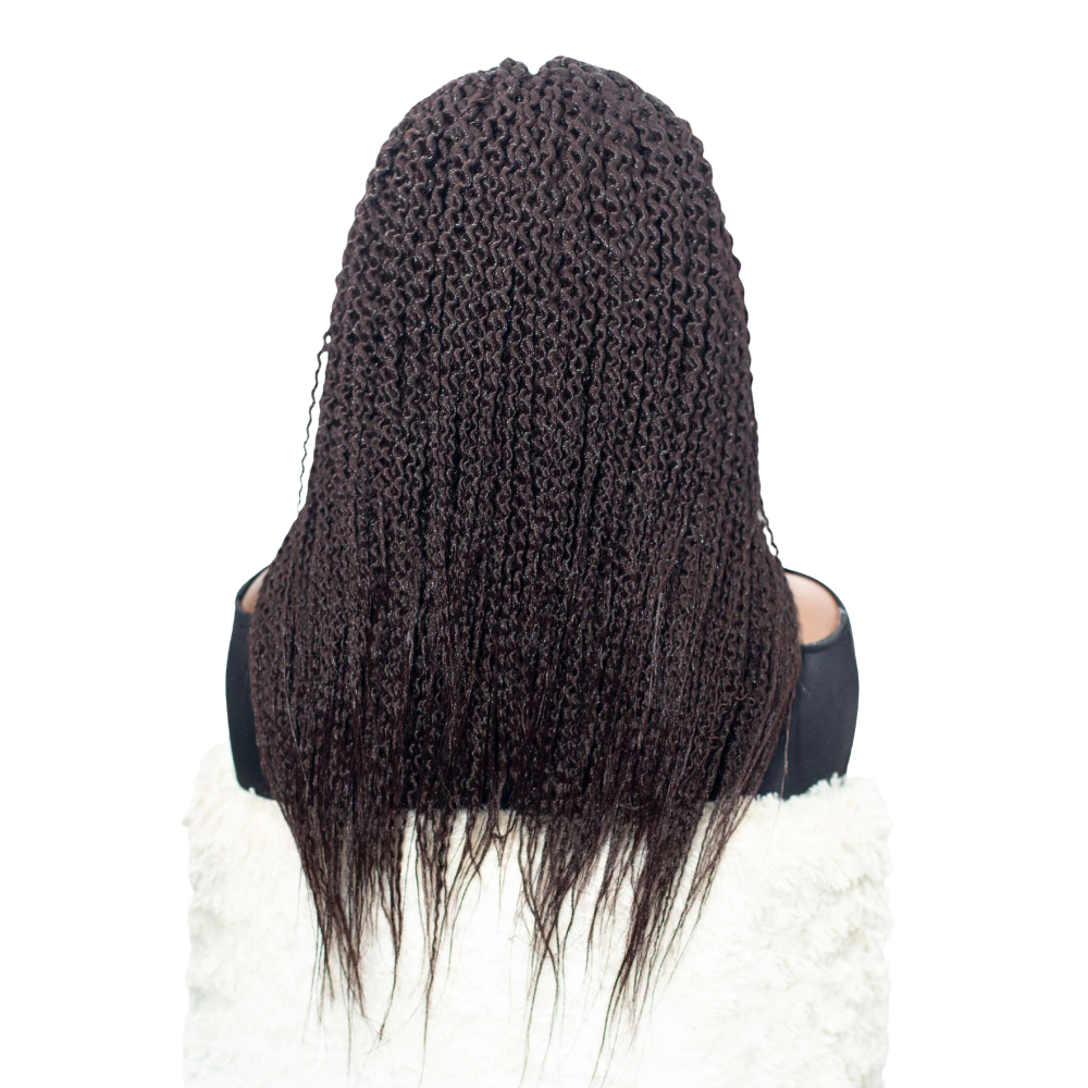 Nelly Kinky Twists - 12" HD 5x5 Lace Closure Brown