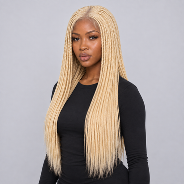 TIANA - Center Part Cornrow 22" HD 4x4 Frontal Color Blonde