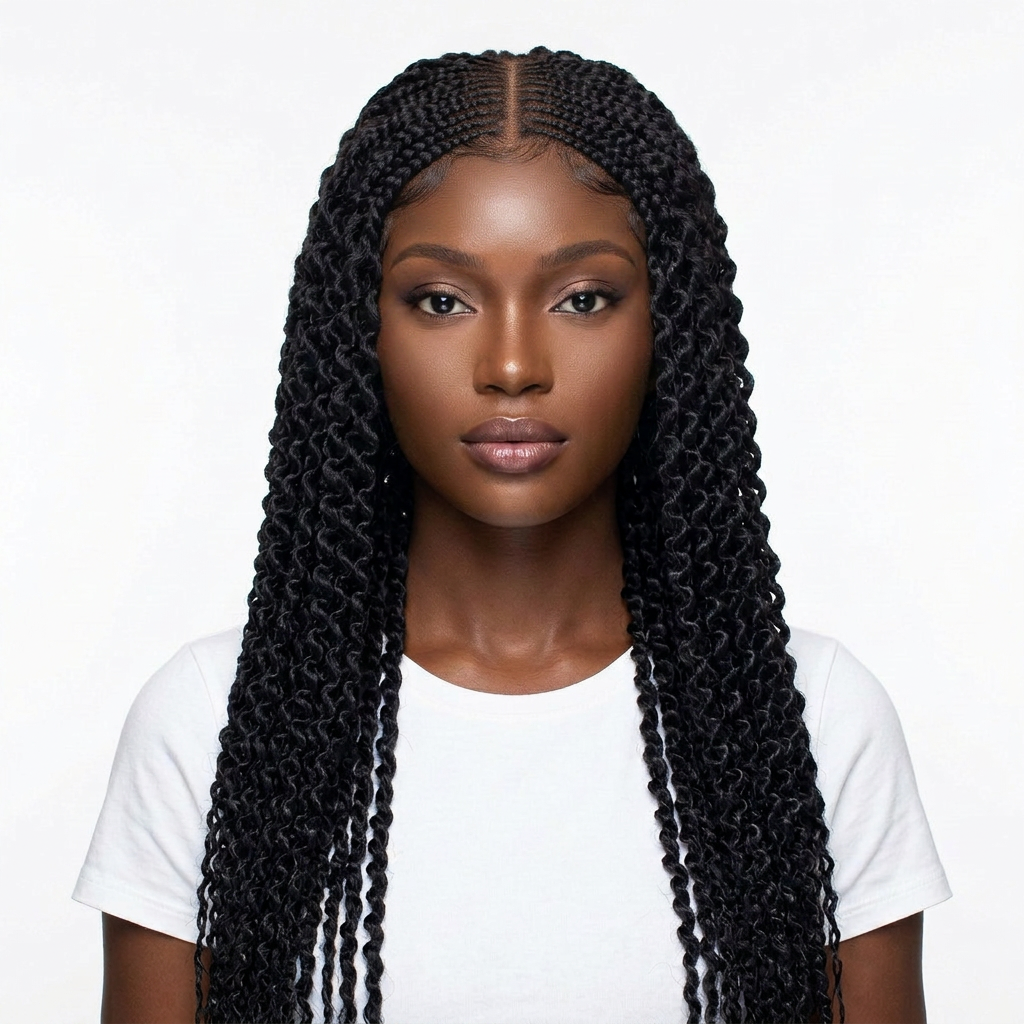 Stella Cornrow spiral twist