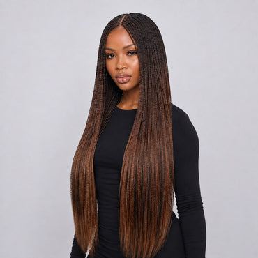 Ally Micro Twists - 30" HD 5x5 Lace Closure Color 30 & 33 Mixed