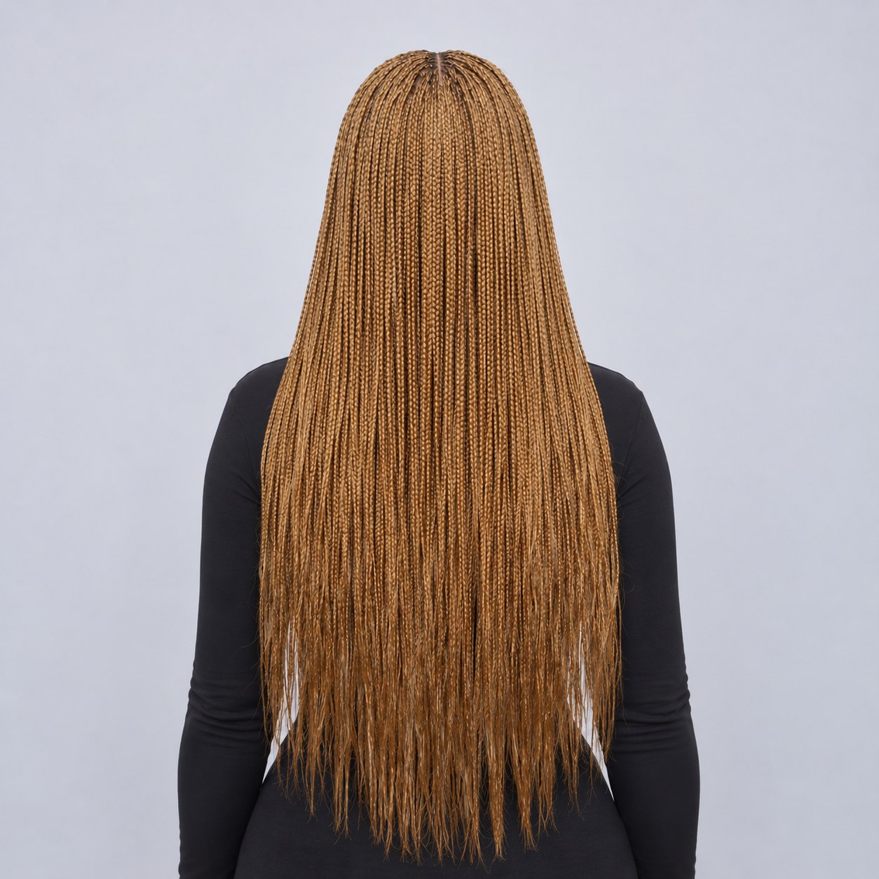 Ashley Knotless braids - 26' HD 5x5 Glueless Closure Color 27/30 Mixed