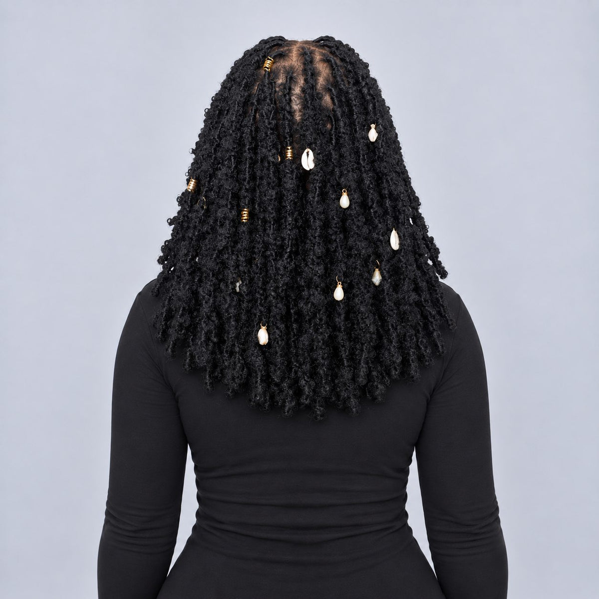 Joyce - Fluffy Locs 16" HD Full Lace Black