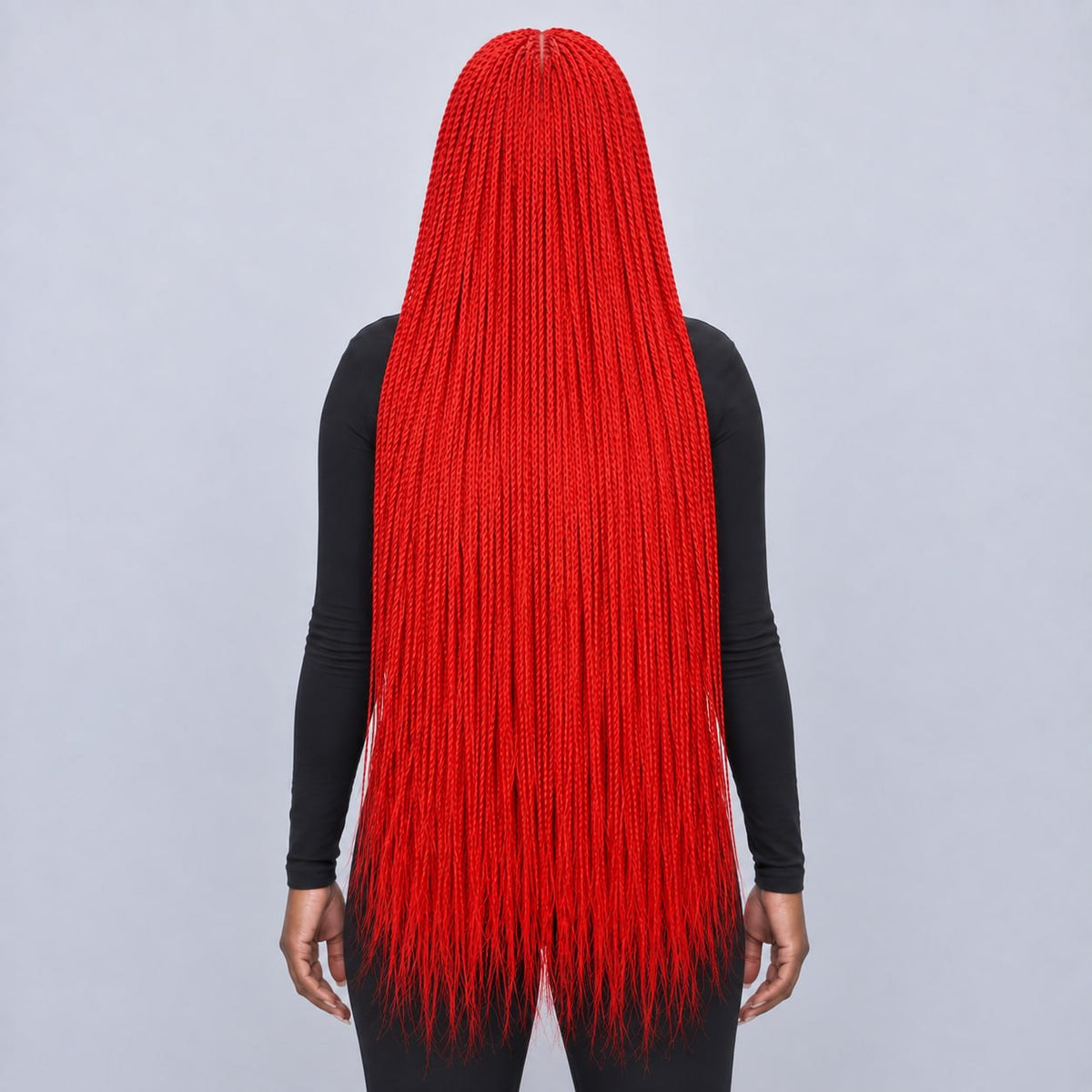 Megan Knotless Senegalese Twists - 32" 13x4 Lace Frontal Natural Color