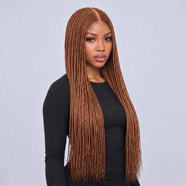 Tiana - Center Part Cornrow 28" HD 13x4 Frontal Color 350