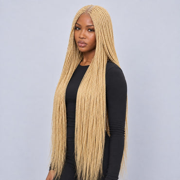 Megan Senegalese Twist Wig - 45” 4x4 HD Closure Glueless Blonde