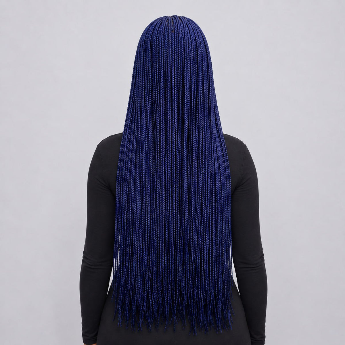 Ashley Knotless Braids - 28" 4x4 Lace Closure Blue