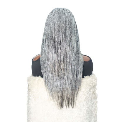 Sheyla Mini Knotless Braids - 22" 13x4 Lace Frontal Grey