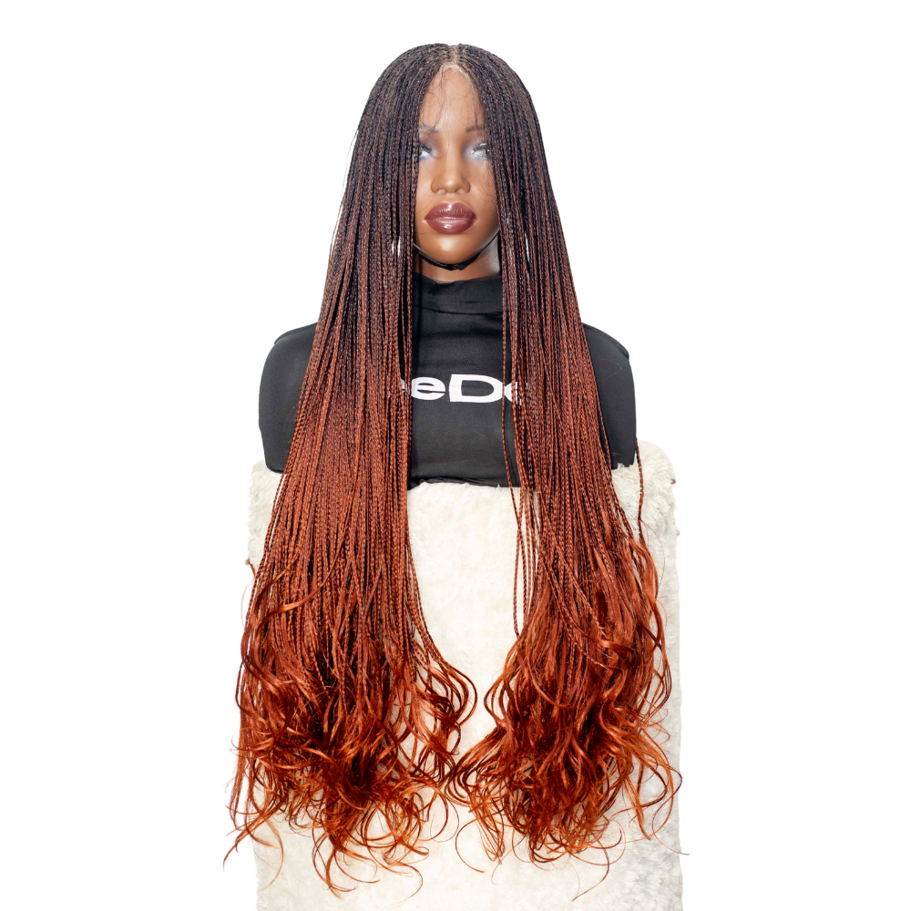 Savannah French Curls - 30" HD 13x4 Lace Frontal Color 1B/350