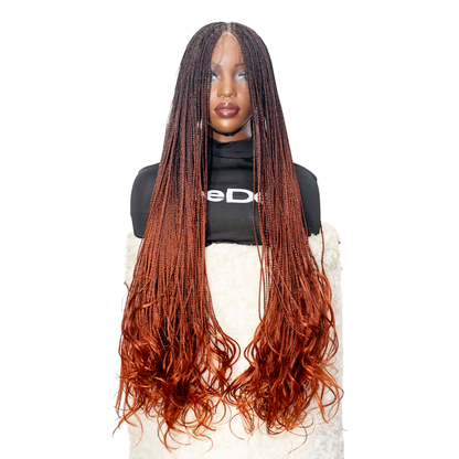 Savannah French Curls - 30" HD 13x4 Lace Frontal Color 1B/350