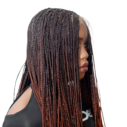 Savannah French Curls - 30" HD 13x4 Lace Frontal Color 1B/350
