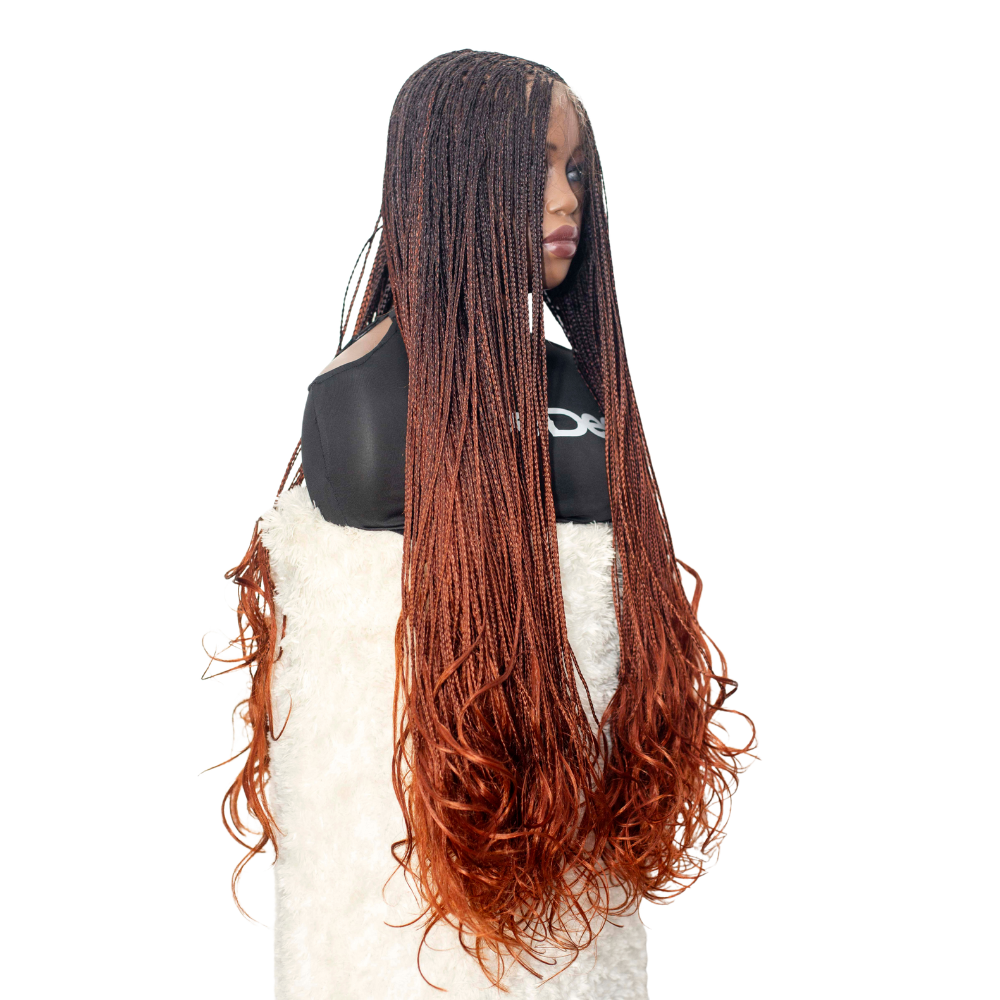 Savannah French Curls - 30" HD 13x4 Lace Frontal Color 1B/350
