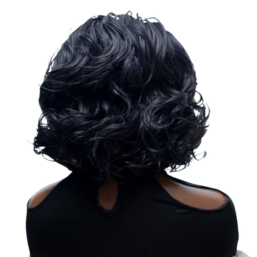 Missy - French Curls Knotless Braids 12" HD 5x5 Lace Closure Black