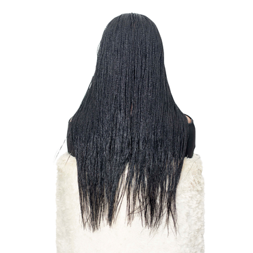 Sarah Mini Knotless Braids - 22" 13x4 Lace Frontal Black colour
