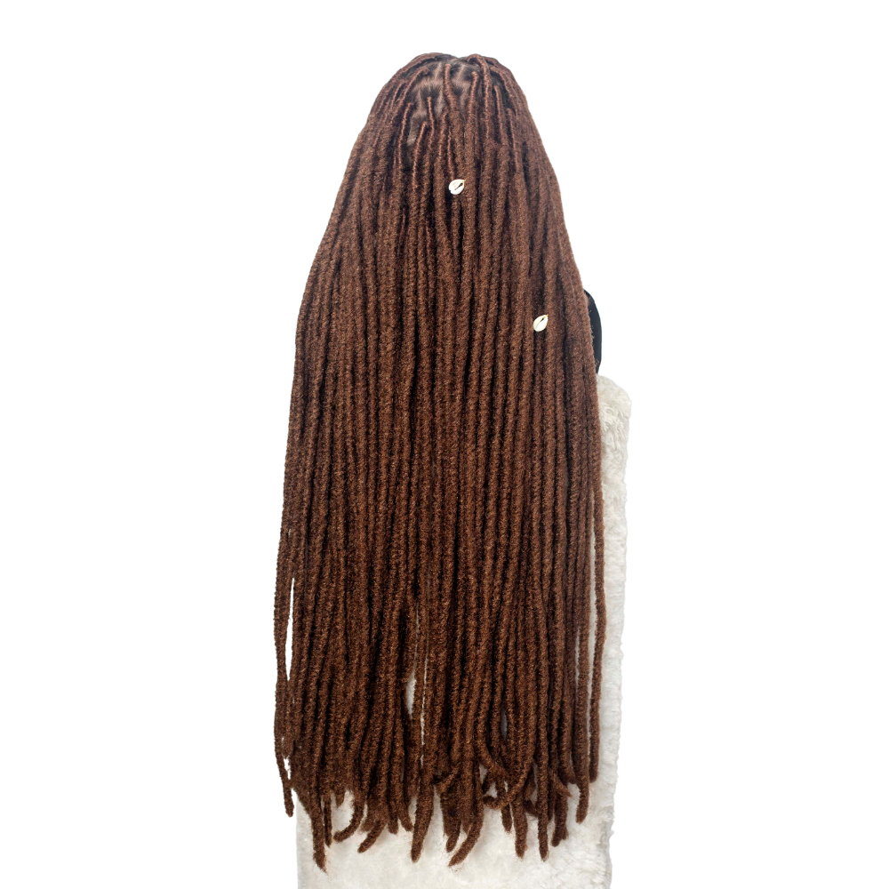 Jade Faux Locs - 30" HD Full Lace Color 33 Brown