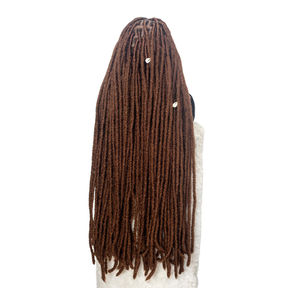 Jade Faux Locs - 30" HD Full Lace Color 33 Brown