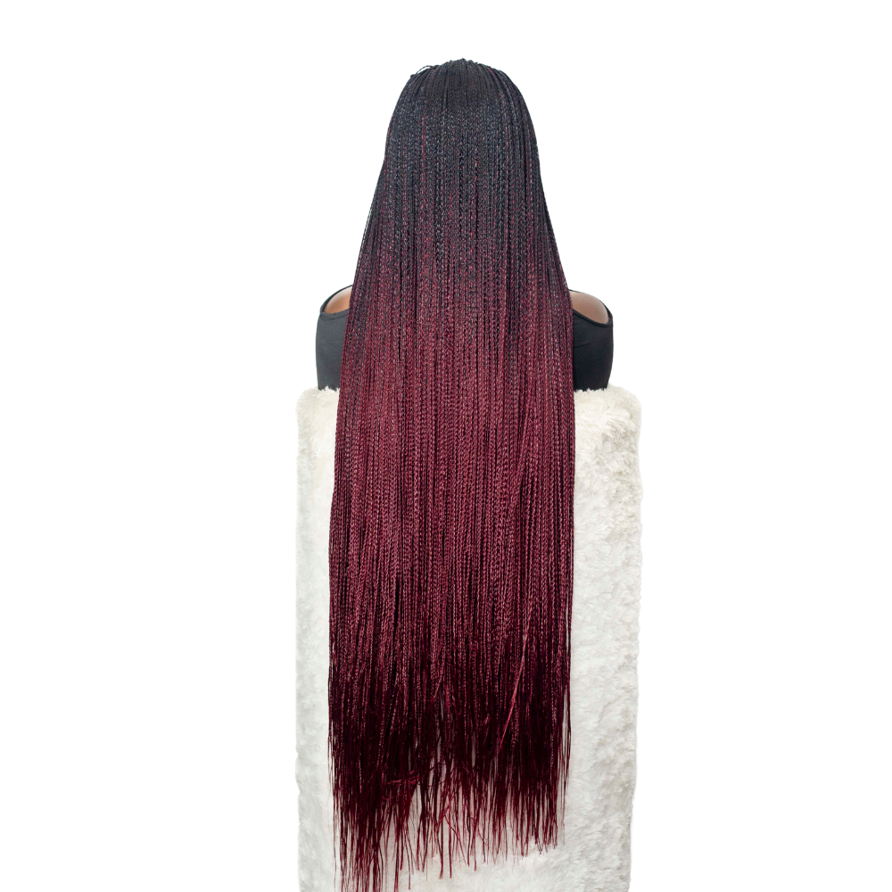 Sheyla - HD 13x4 40" 1B/99J Bone Straight Knotless Braid Wig