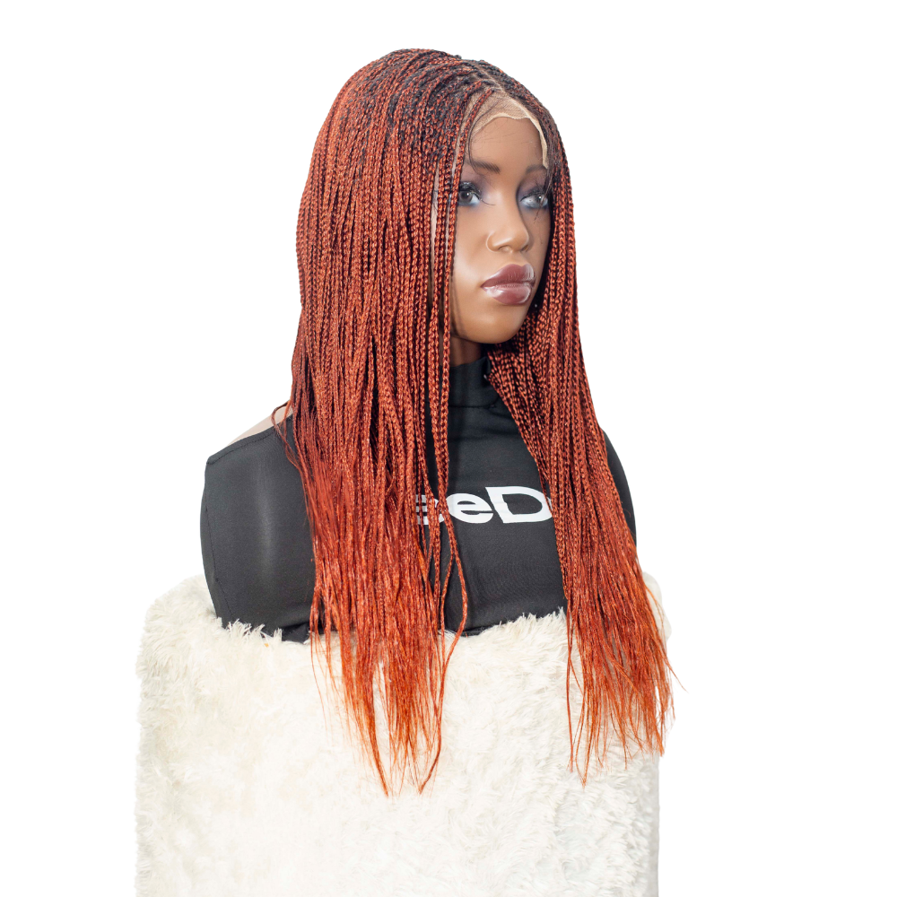 Ashley Knotless Braids - 22" 4x4 Lace Closure Color 350