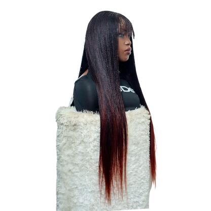 Kelly - Fringe Micro Twist 30" HD 4x4 Lace Closure Color 1B/350