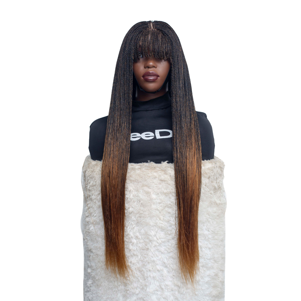 KELLY - Fringe Micro Twist 30" HD 4x4 Lace Color 1B/27