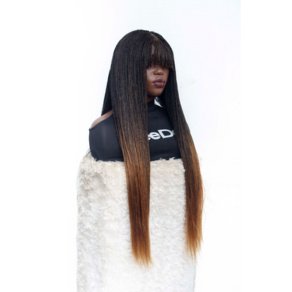KELLY - Fringe Micro Twist 30" HD 4x4 Lace Color 1B/27