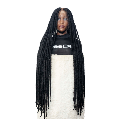Jade - 42" HD Full Lace Faux Locs Wig