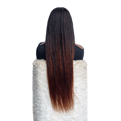 KELLY – 30" HD 4x4 Fringe Micro Twist Wig – Color 1B/30