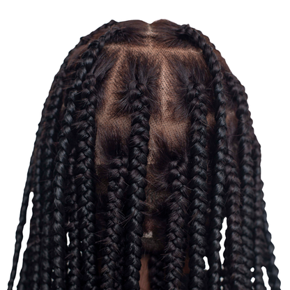 TEYANA - Jumbo Knotless Braids - 16" - HD 360 Full Lace Color Black