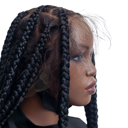 TEYANA - Jumbo Knotless Braids 26" HD 360 Full Lace Color Black