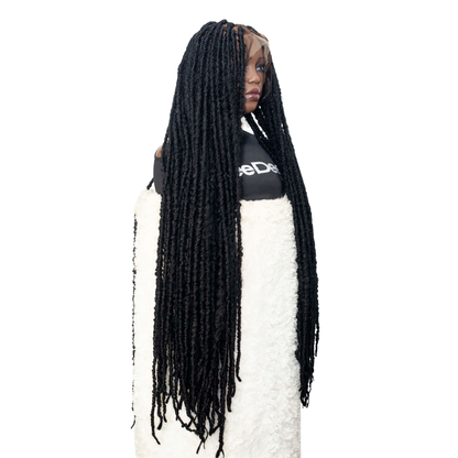 Jade - 42" HD Full Lace Faux Locs Wig