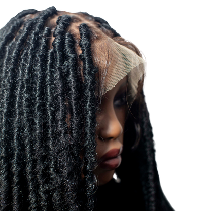 Jade - 42" HD Full Lace Faux Locs Wig