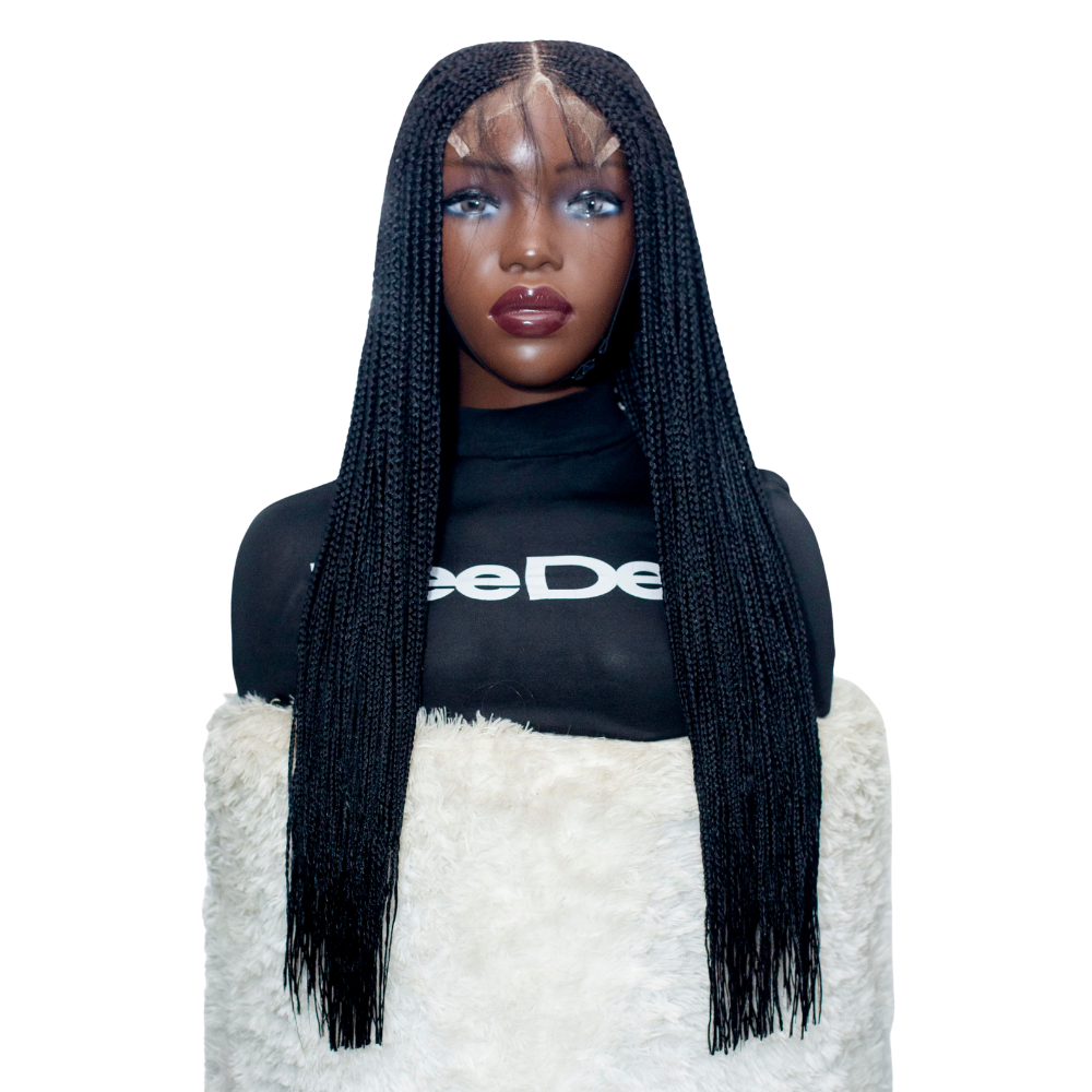 TIANA - 24" HD 5X5 Center Part Cornrow Color Black