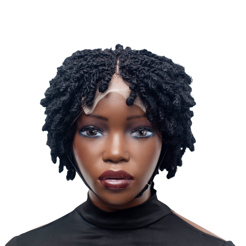 Nelly Kinky twist - 6” 4x4 Glueless Closure Natural Black