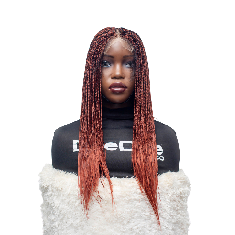 Ashley Knotless braids - 20' 4x4 Glueless Closure Color 350
