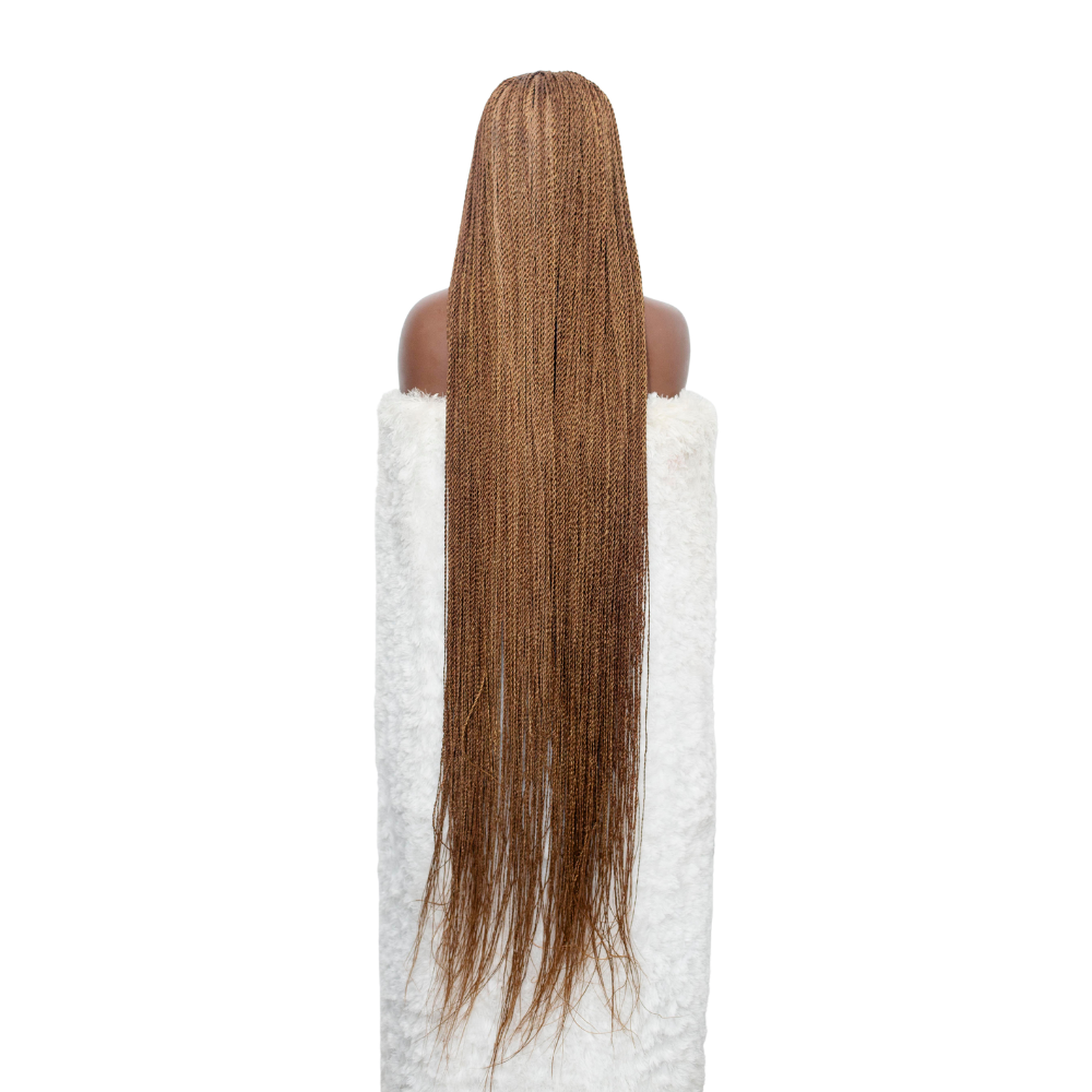 Megan Senegalese Knotless Twist Wig - 40” Hd 5x5 HD Closure Glueless Color 30 Brown