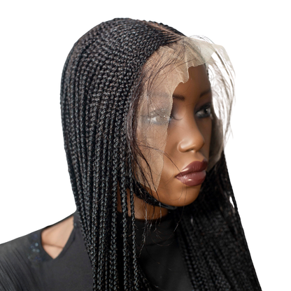 Morgan - 32" 13x4 Frontal Center Part Cornrow Wig