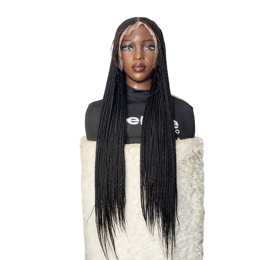Morgan - 32" 13x4 Frontal Center Part Cornrow Wig