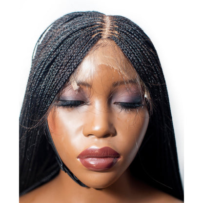 Sheyla Micro Knotless Braids - 54” 5 x 5 Glueless Natural Black