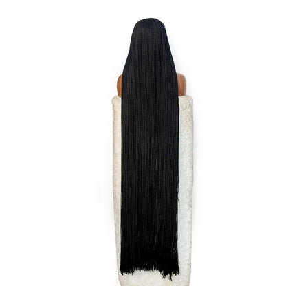 Sheyla Micro Knotless Braids - 54” 5 x 5 Glueless Natural Black