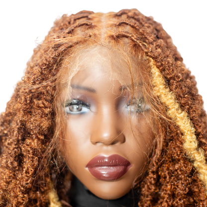 Joyce - Fluffy Locs 16" HD Full Lace Color 30 & Blonde