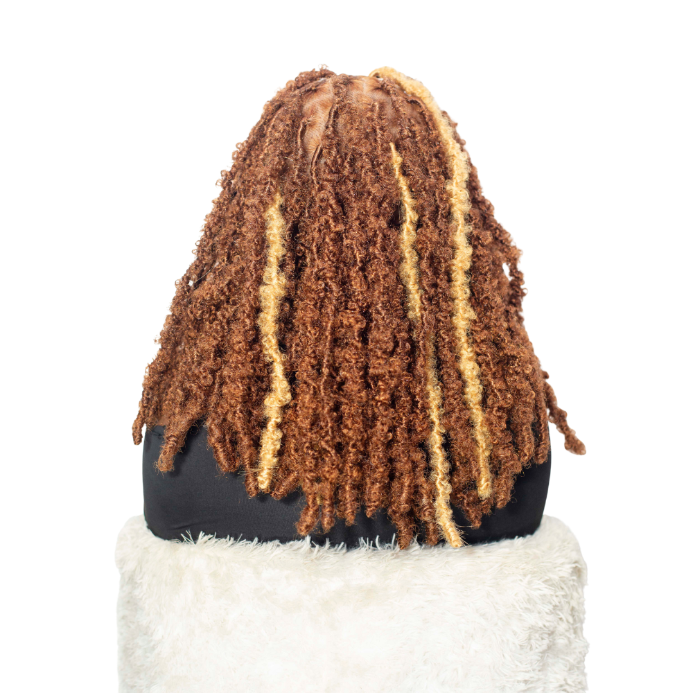 Joyce - Fluffy Locs 16" HD Full Lace Color 30 & Blonde