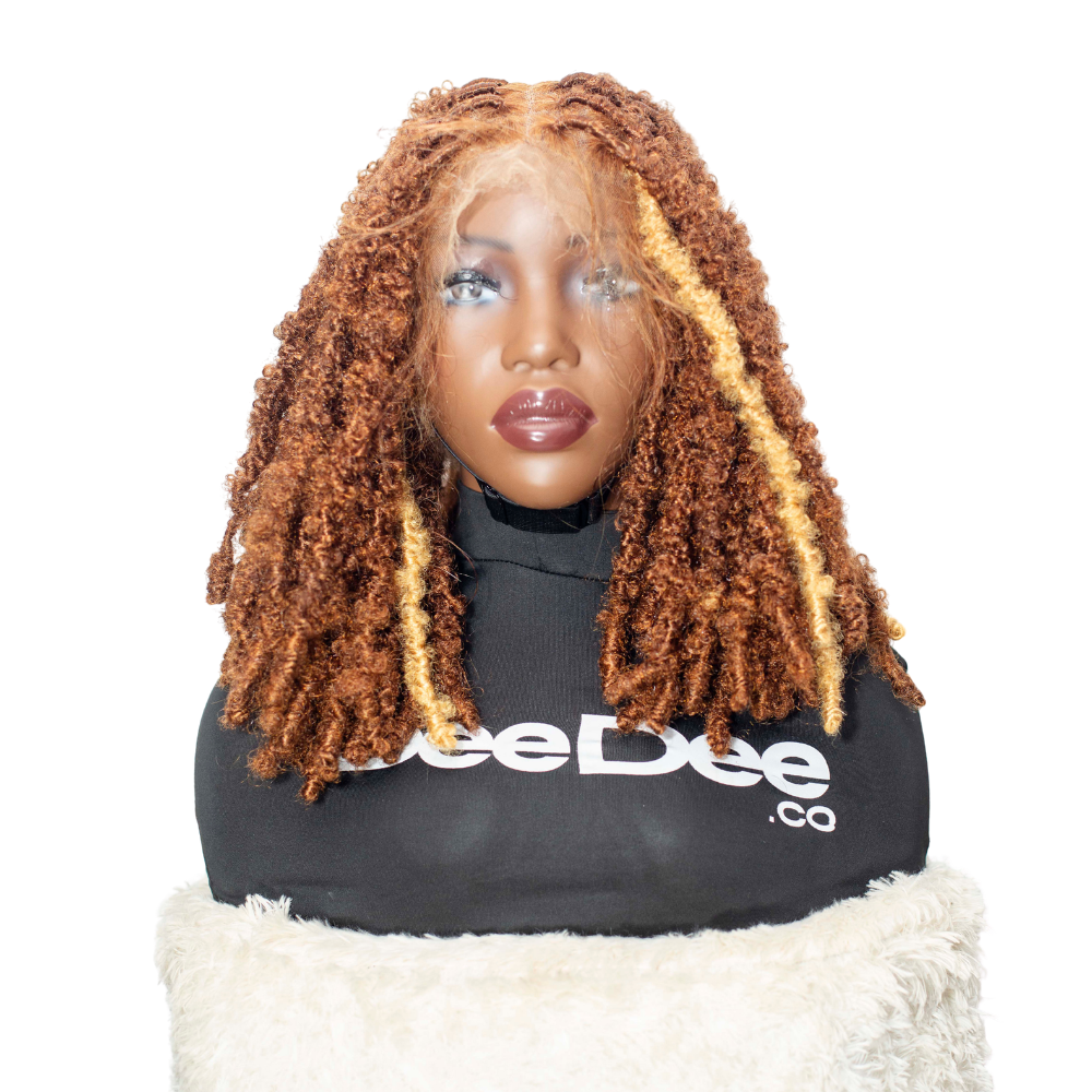 Joyce - Fluffy Locs 16" HD Full Lace Color 30 & Blonde