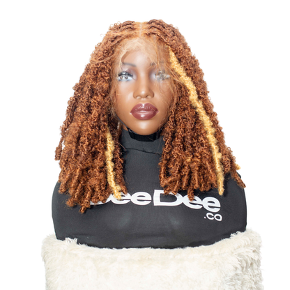 Joyce - Fluffy Locs 16" HD Full Lace Color 30 & Blonde