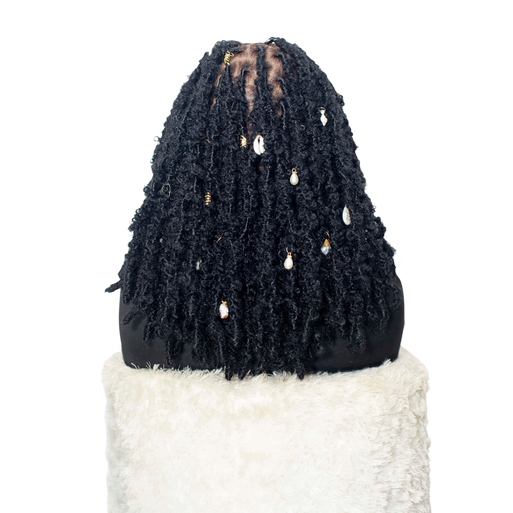 Joyce - Fluffy Locs 16" HD Full Lace Black