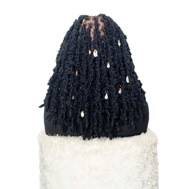Joyce - Fluffy Locs 16" HD Full Lace Black
