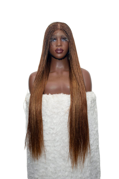Ally micro nano twist - 30” Hd 5x5 Glueless Closure Color 30/27 Mixed